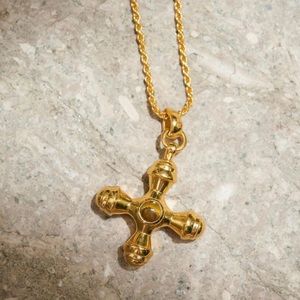 Aureum Taya Cross Pendant GOLD VERMEIL